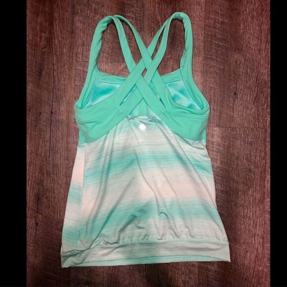 Athleta Stride Crunch & Punch Tank Top Mint Green S - Picture 3 of 6